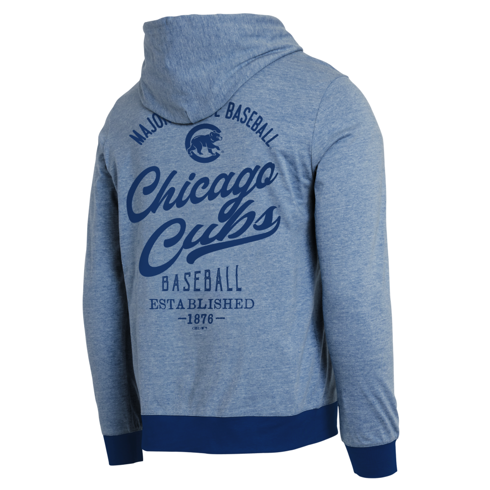 Chicago Cubs Walking Bear Blue Tonal Men's Hoodie by Darius Rucker Sweatshirts & Hoodies DARIUS RUCKER