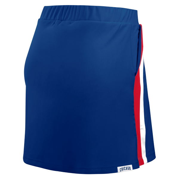 Chicago Cubs Women's Walking Bear Royal Blue Skort by WEAR by Erin Andrews Bottoms WEAR ERIN ANDREWS