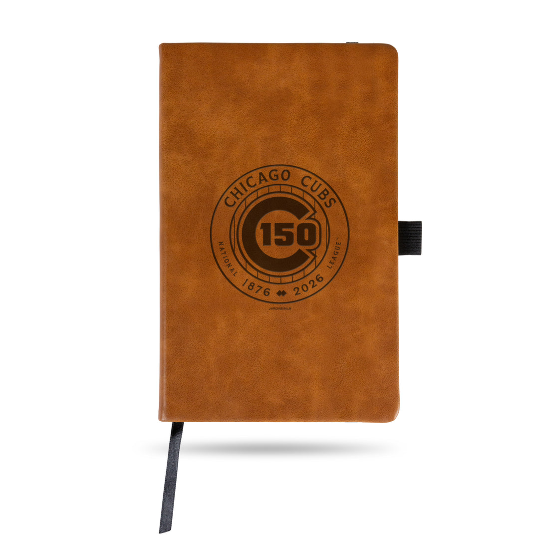 Chicago Cubs 150th Anniversary Logo Suede Notebook Novelties JARDINE ASSOCIATES