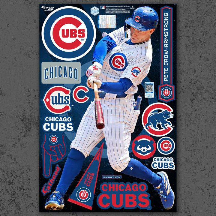 Pete Crow-Armstrong - RealBig Collection - Official MLB - Chicago Cubs - Reusable Vinyl Wall Decals