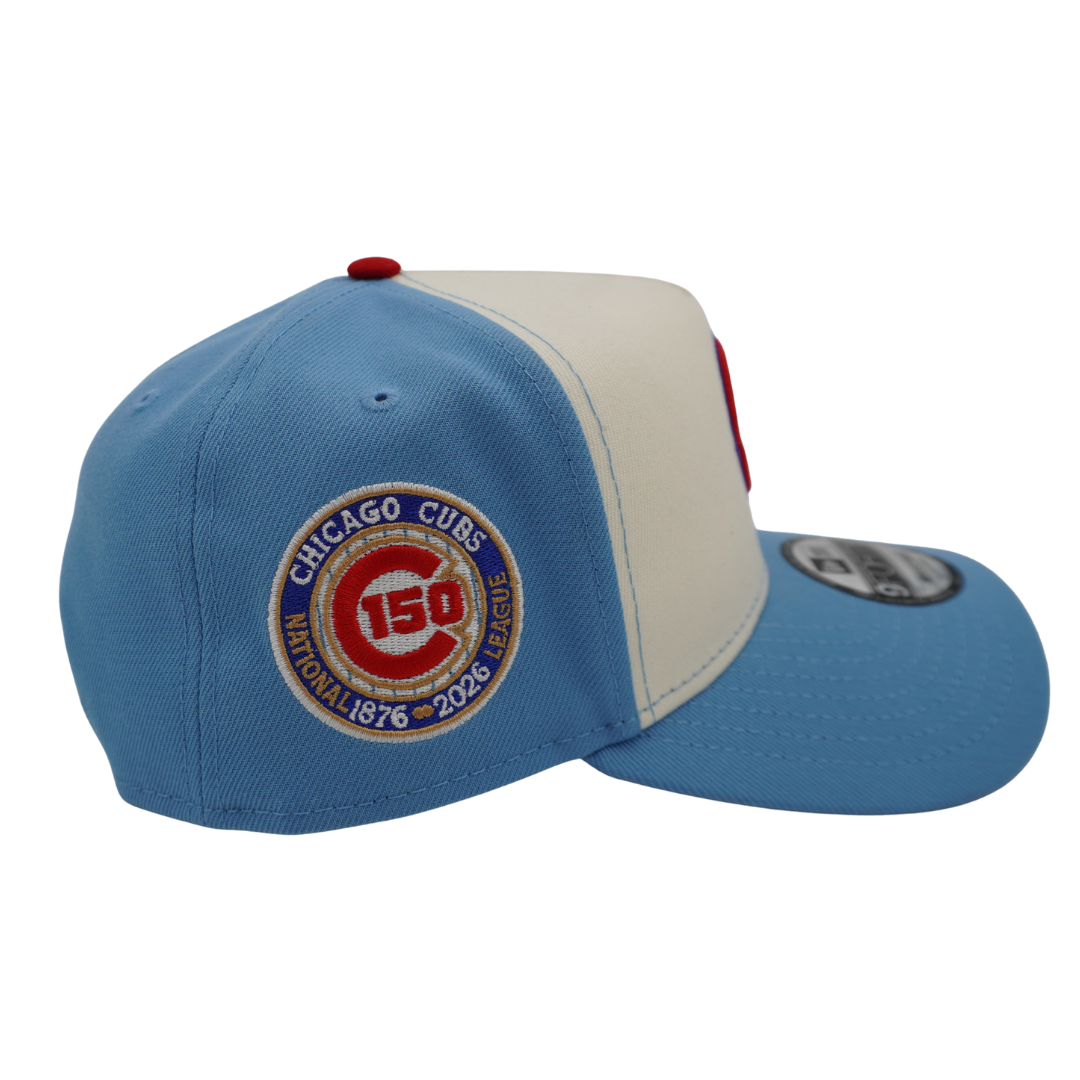 Chicago Cubs 150th Anniversary Alternate 2 Sky 940 Snapback Cap by New Era Cap New Era