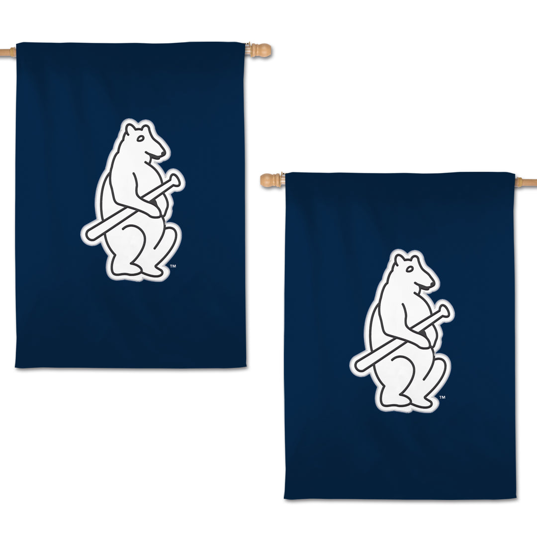 Chicago Cubs 1914 Bear Logo Appliqué Vertical Banner 28x40 WINCRAFT INCORPORATED
