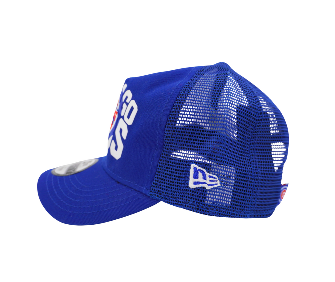Chicago Cub Logo Chalk Trucker 9Forty Royal Toddler Cap by New Era Caps NEW ERA CAP COMPANY