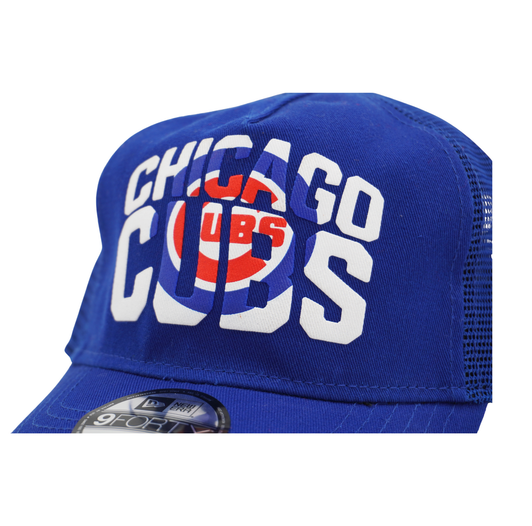 Chicago Cub Logo Chalk Trucker 9Forty Royal Toddler Cap by New Era Caps NEW ERA CAP COMPANY