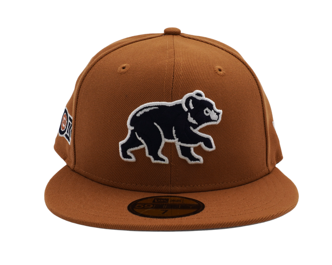 Chicago Cubs Spring Training Bear Bronze/Navy 59FIFTY Fitted Cap by New Era Caps New Era