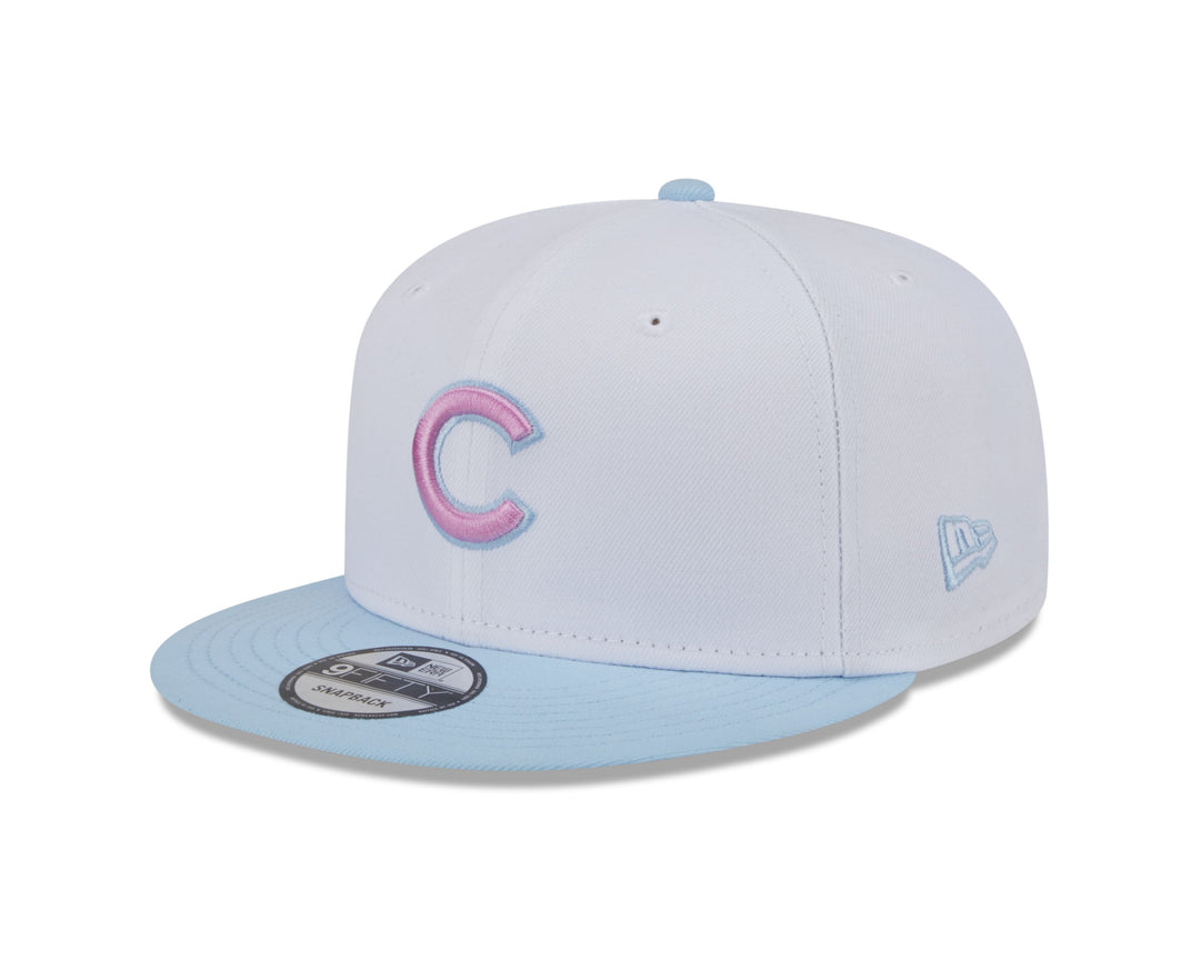 CHICAGO CUBS NEW ERA WHITE AND AQUA COLOR PACK 9FIFTY SNAPBACK CAP Caps NEW ERA CAP COMPANY INC