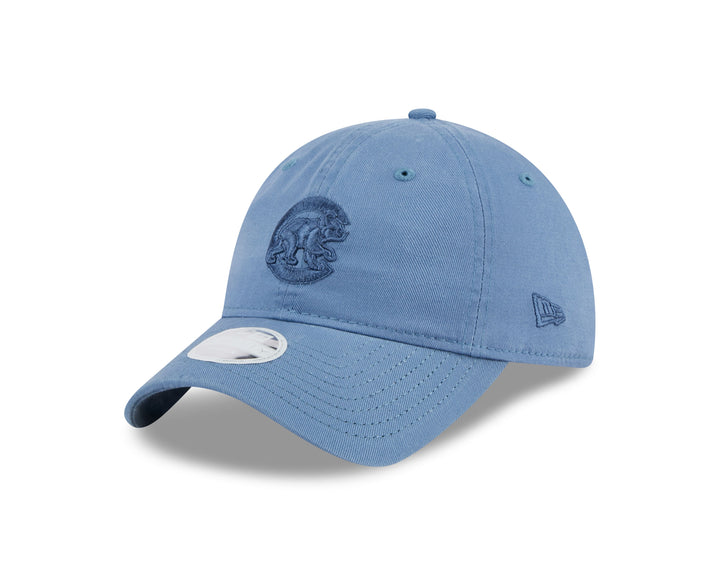 CHICAGO CUBS NEW ERA WOMEN'S WALKING BEAR WASHED BLUE ADJUSTABLE CAP