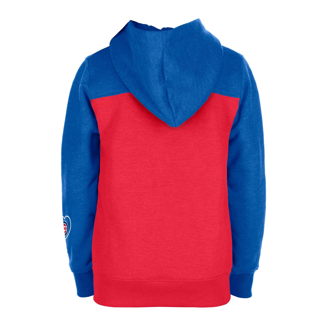 Chicago Cubs New Era Youth Red and Blue Zip Up Hoodie Sweatshirts & Hoodies NEW ERA CAP COMPANY INC