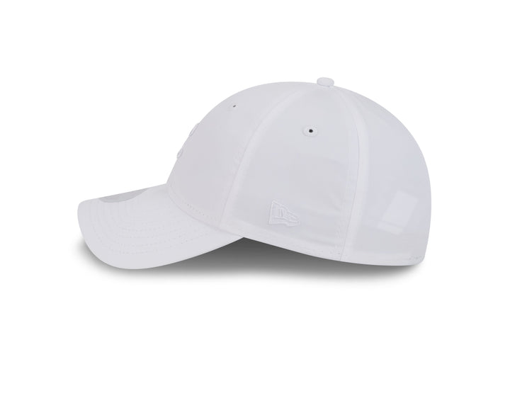 CHICAGO CUBS NEW ERA WOMEN'S WHITE C LOGO ADJUSTABLE PONYTAIL CAP