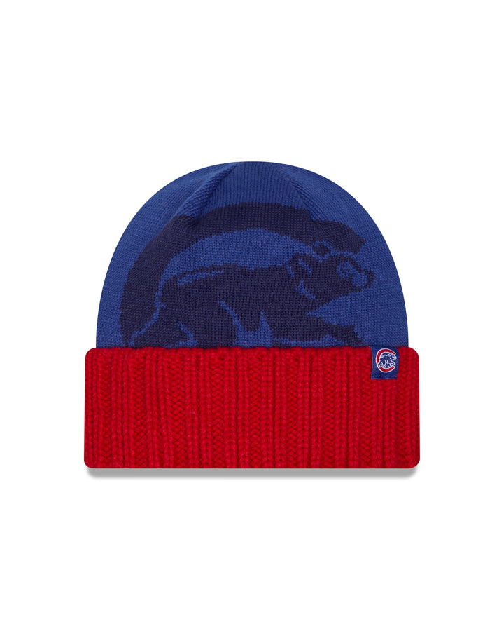 Chicago Cubs Youth Walking Bear Oversize Knit Royal Red by New Era Knits NEW ERA CAP COMPANY INC