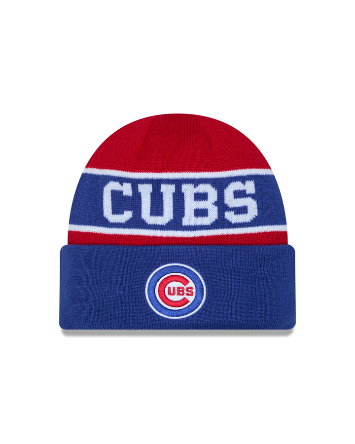 Chicago Cubs Youth Logo Reverse Knit Royal Red by New Era Knits NEW ERA CAP COMPANY INC