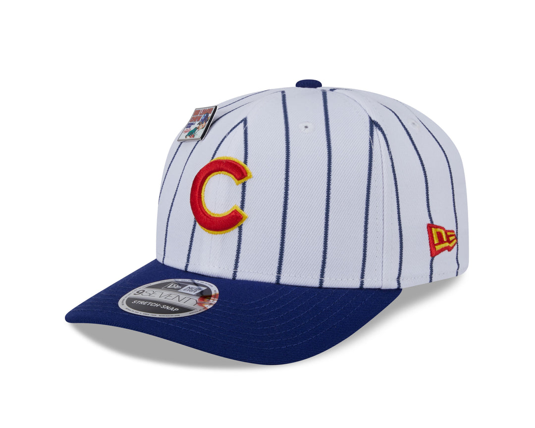 CHICAGO CUBS NEW ERA BIG LEAGUE CHEW PINSTRIPE 9SEVENTY SNAPBACK CAP