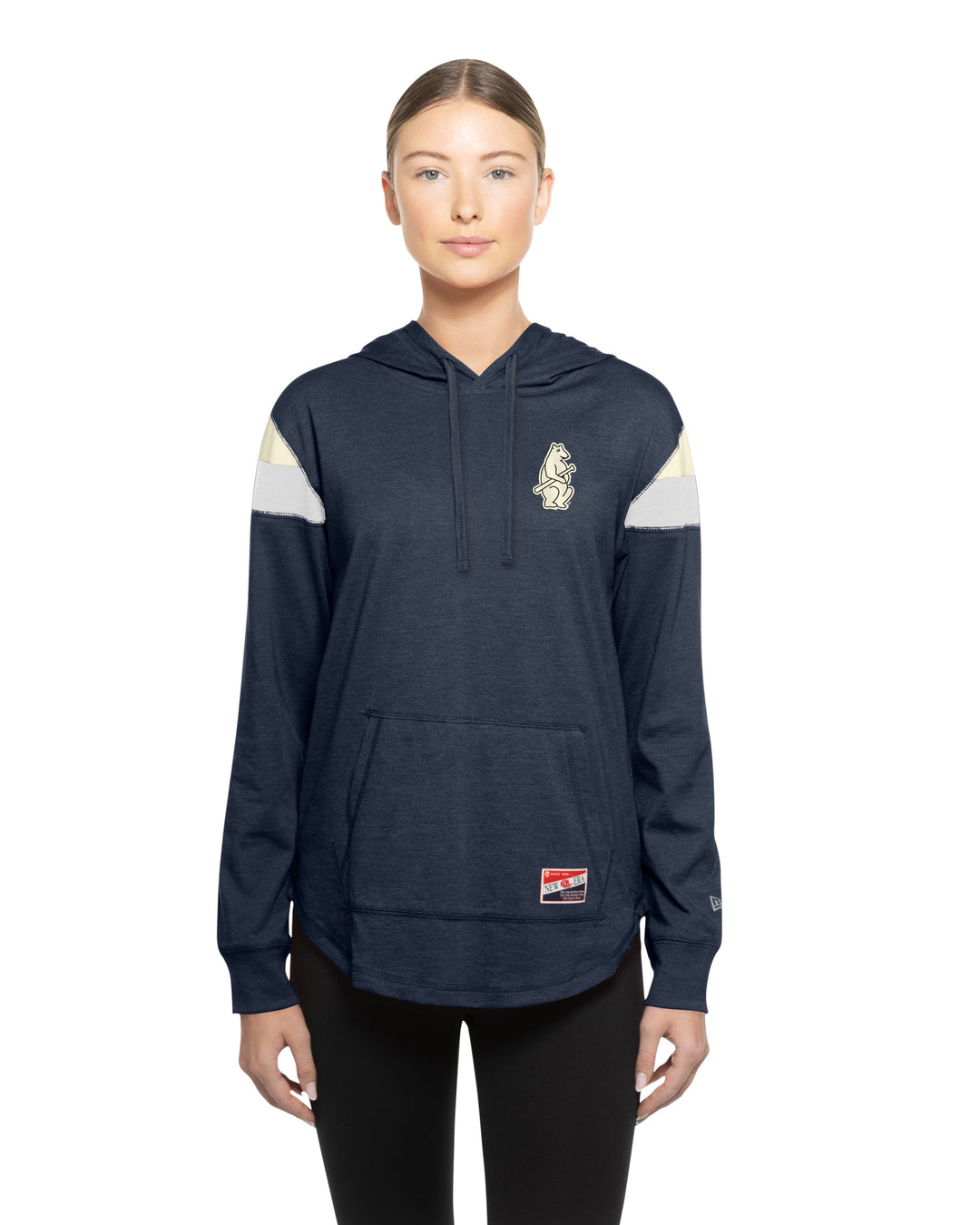 Chicago Cubs 1914 Throwback Navy Women's Raglan Hoodie by New Era Sweatshirts & Hoodies New Era
