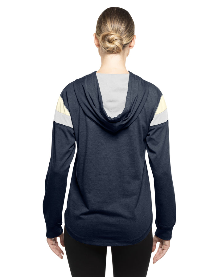 Chicago Cubs 1914 Throwback Navy Women's Raglan Hoodie by New Era Sweatshirts & Hoodies New Era