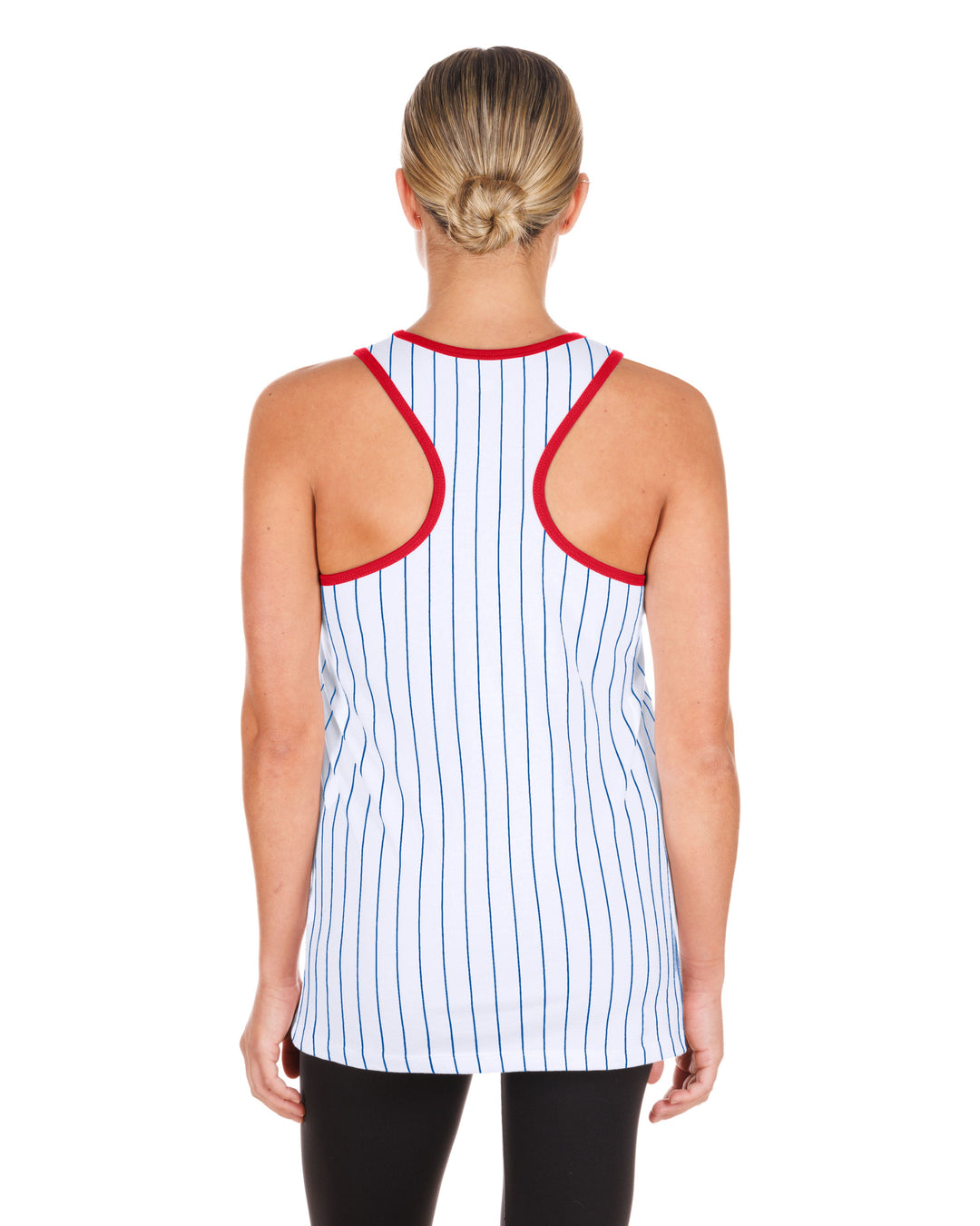 Chicago Cubs Logo Gameday Women's Pinstripe Tank Top by New Era TANK TOPS New Era
