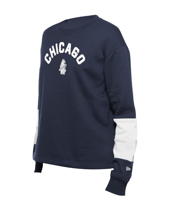 Chicago Cubs 1914 Women's Navy Gameday Crew by New Era Sweatshirts & Hoodies New Era