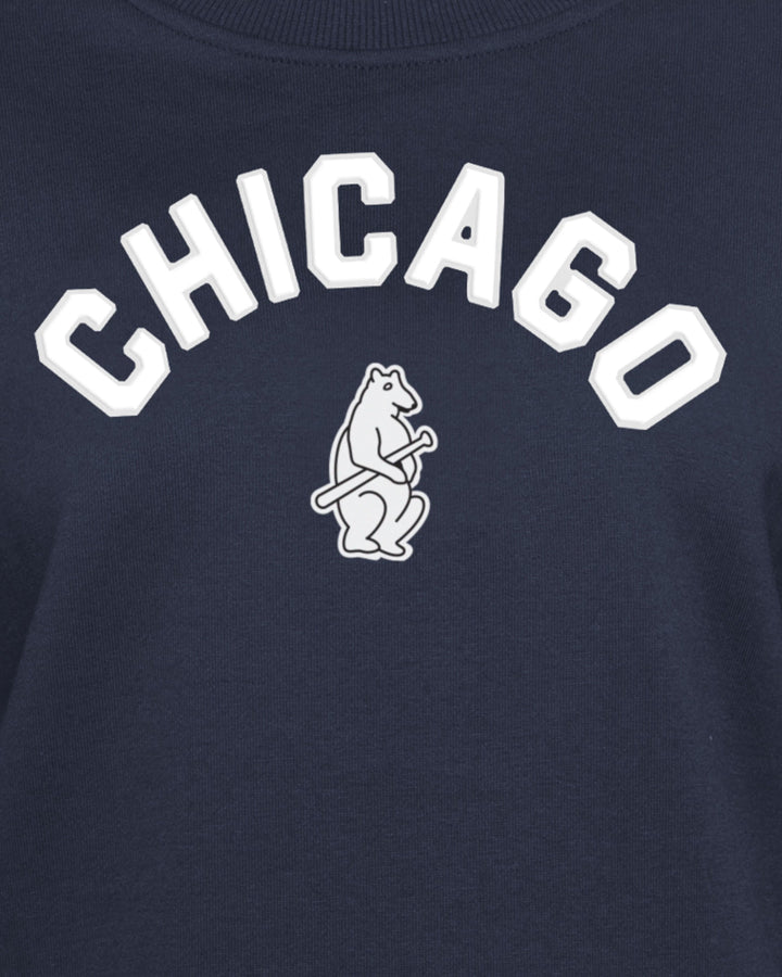 Chicago Cubs 1914 Women's Navy Gameday Crew by New Era Sweatshirts & Hoodies New Era