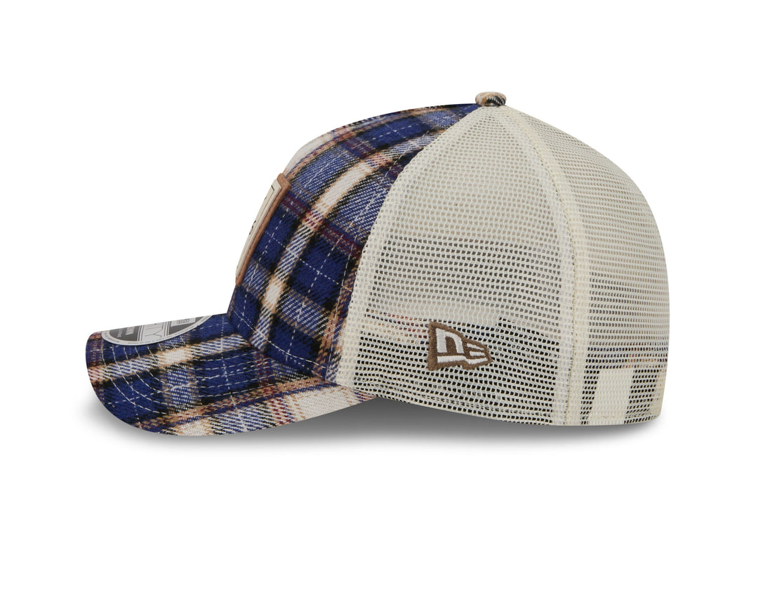 Chicago Cubs Plaid Patch Adjustable Cap by New Era CAPS NEW ERA CAP COMPANY INC