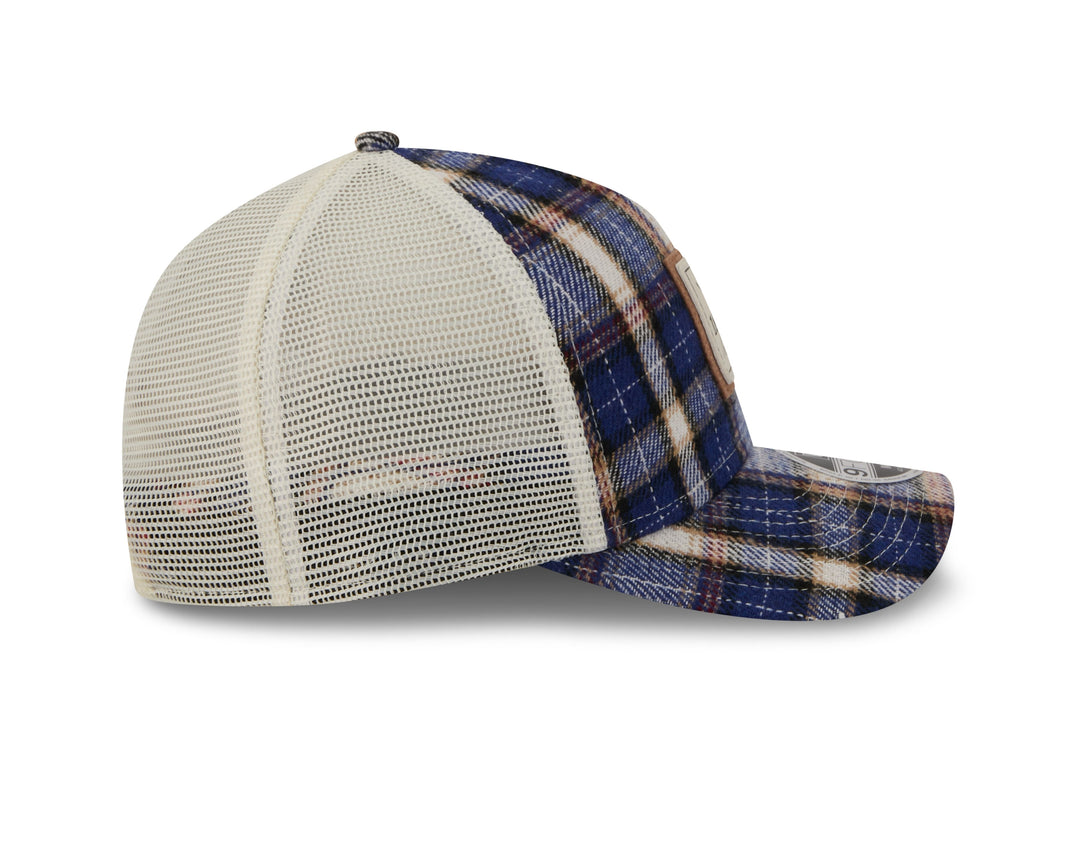 Chicago Cubs Plaid Patch Adjustable Cap by New Era CAPS NEW ERA CAP COMPANY INC