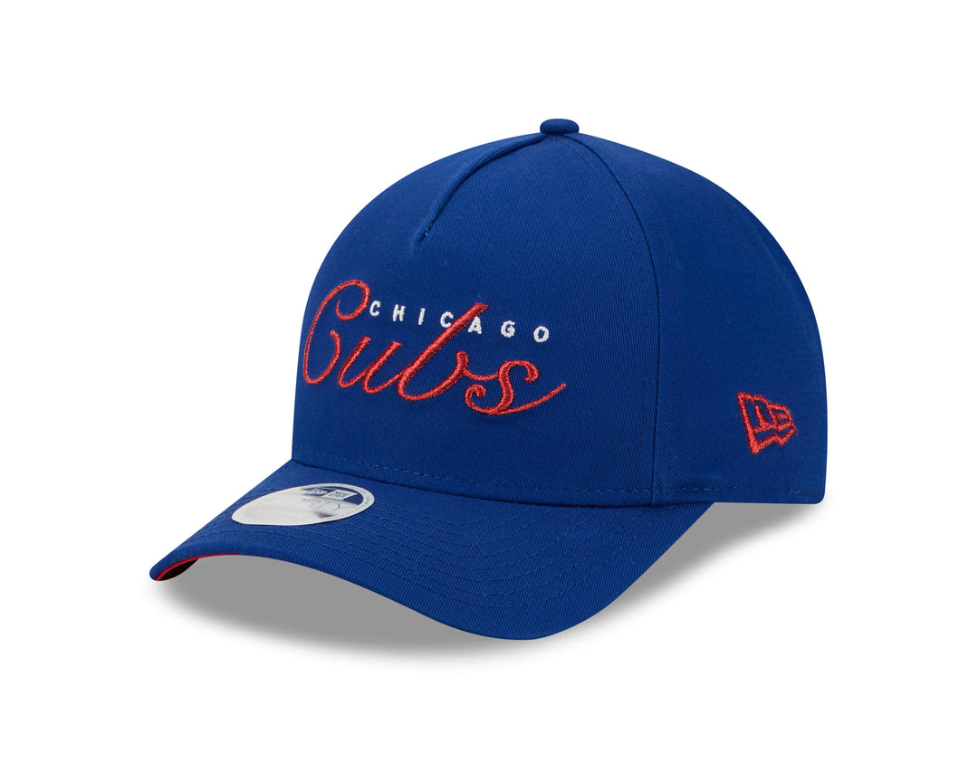 Chicago Cubs Metallic Script Women's Royal 9Forty Cap by New Era NEW ERA CAP COMPANY INC