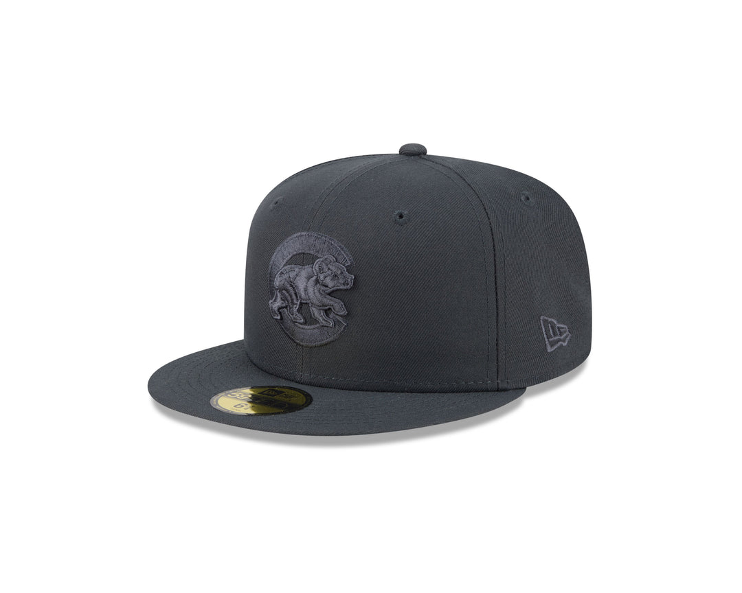 Chicago Cubs Walking Bear Two-Tone Black 59FIFTY Cap by New Era Caps NEW ERA CAP COMPANY