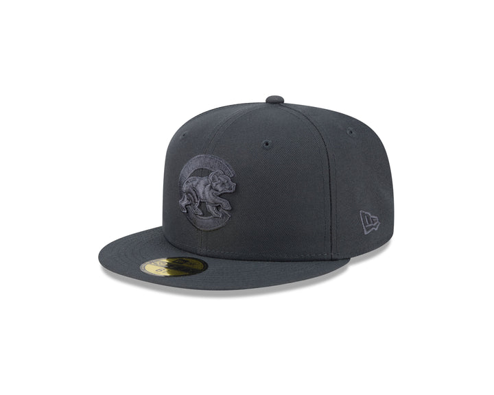 Chicago Cubs Walking Bear Two-Tone Black 59FIFTY Cap by New Era Caps NEW ERA CAP COMPANY