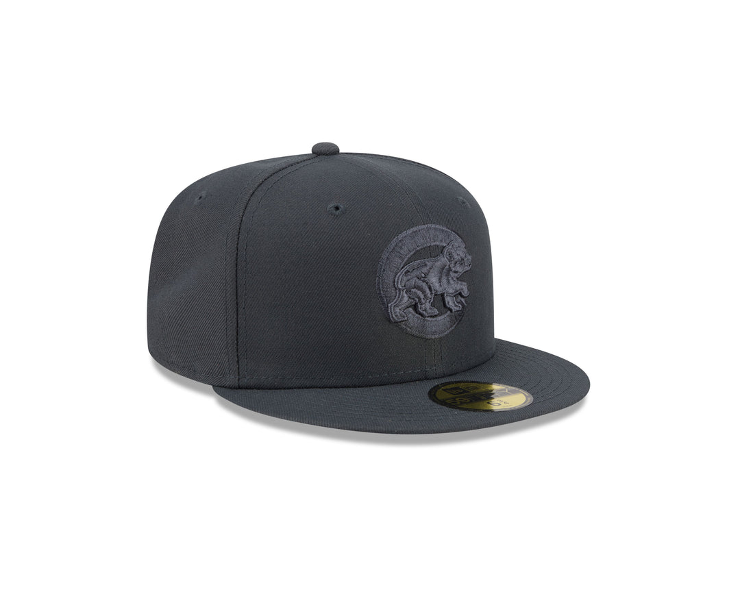 Chicago Cubs Walking Bear Two-Tone Black 59FIFTY Cap by New Era Caps NEW ERA CAP COMPANY