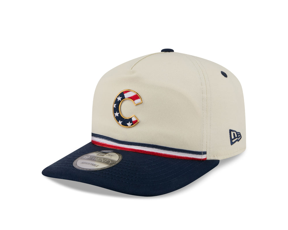 Chicago Cubs 2026 July 4th 1920 Snapback Cap in Cream by New Era Caps NEW ERA CAP COMPANY