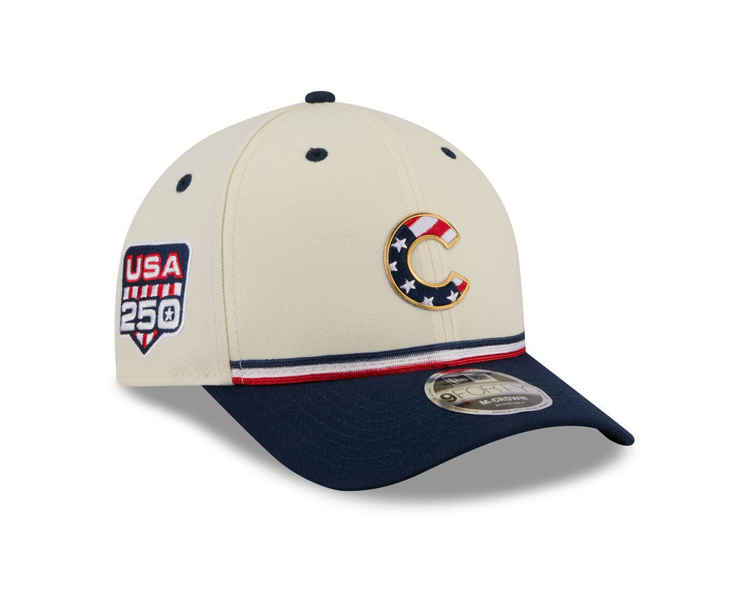 Chicago Cubs 2026 July 4th 9FORTY My Curve Cap by New Era Caps New Era