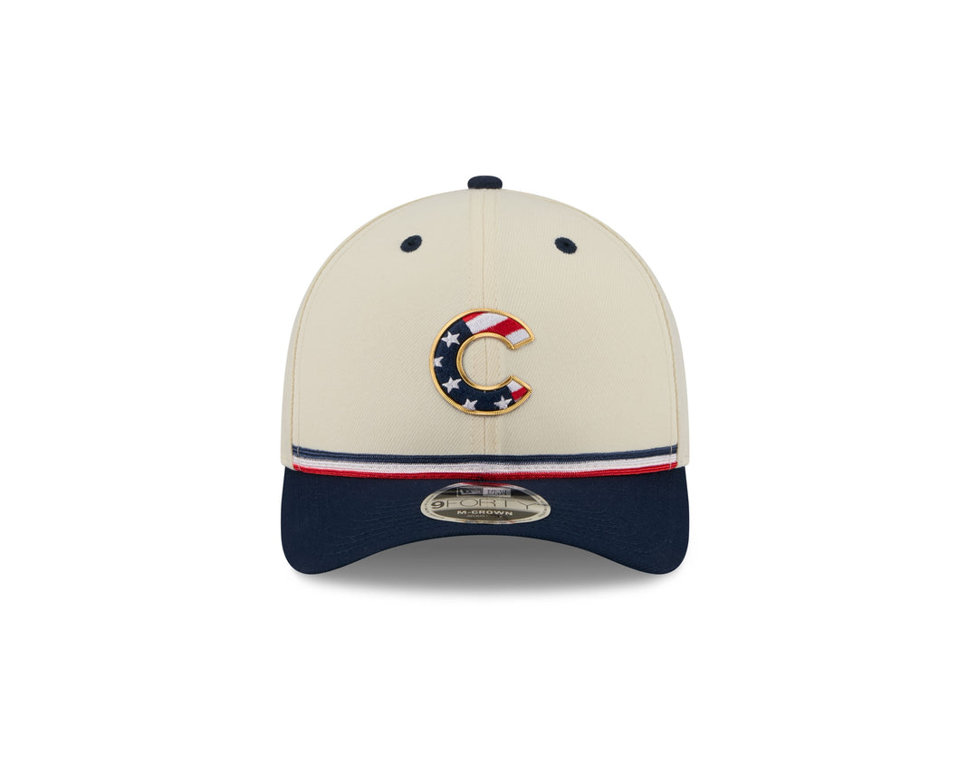 Chicago Cubs 2026 July 4th Youth &amp; Toddler Snapback Cap in Cream by New Era Caps NEW ERA CAP COMPANY