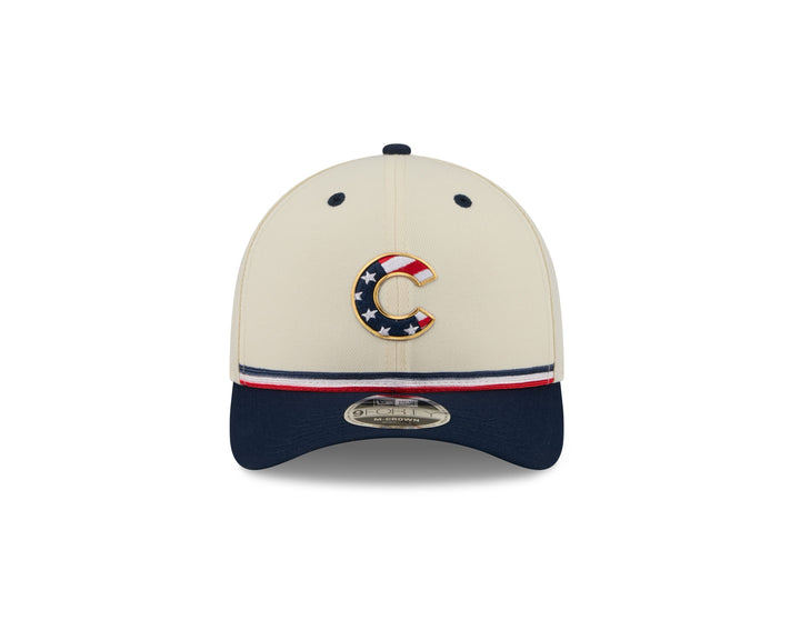 Chicago Cubs 2026 July 4th Youth &amp; Toddler Snapback Cap in Cream by New Era Caps NEW ERA CAP COMPANY