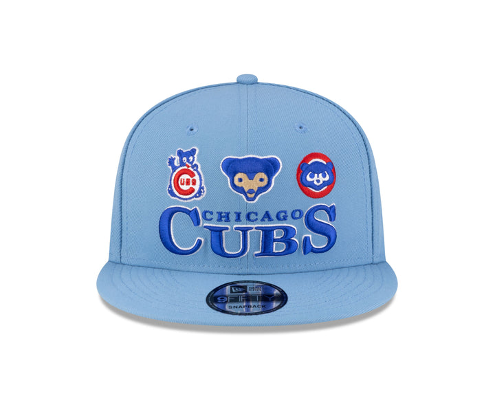 Chicago Cubs 150th Anniversary Logo Era 3 9FIFTY Snapback Cap in Sky by New Era Caps NEW ERA CAP COMPANY