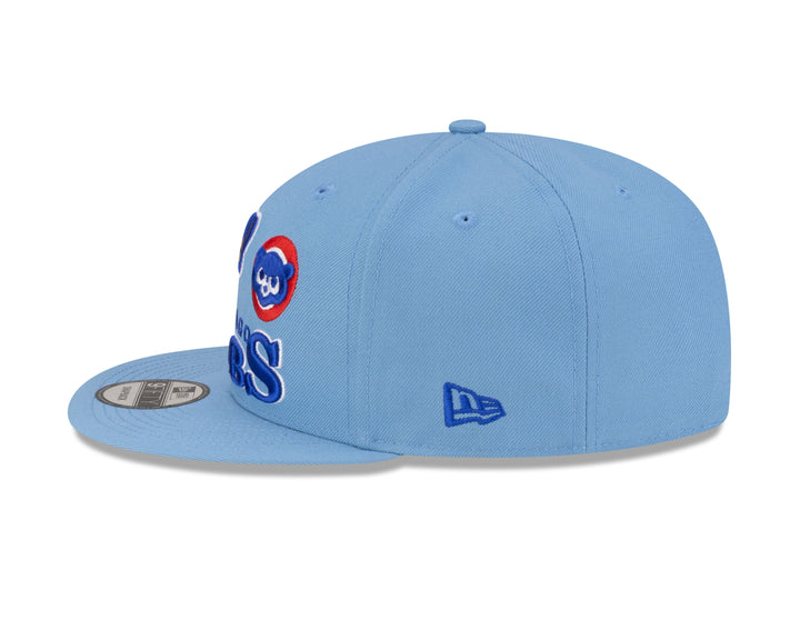 Chicago Cubs 150th Anniversary Logo Era 3 9FIFTY Snapback Cap in Sky by New Era Caps NEW ERA CAP COMPANY