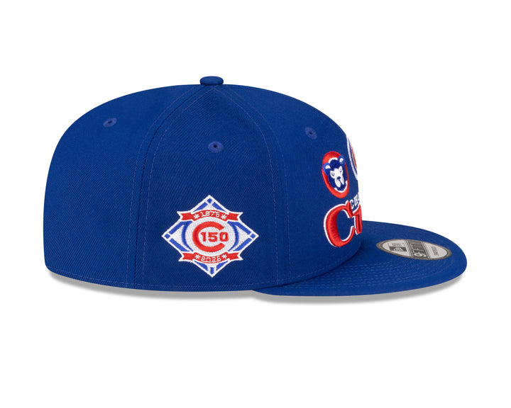 Chicago Cubs 150th Anniversary Logo Era 4 9FIFTY Snapback Cap in Royal by New Era Caps NEW ERA CAP COMPANY