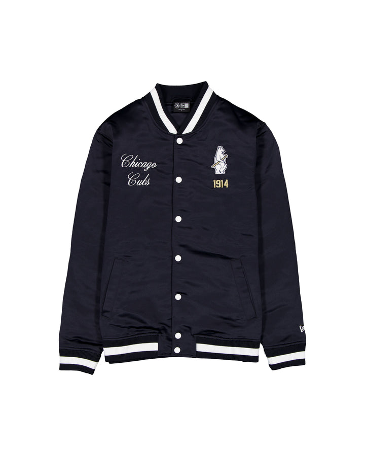 Chicago Cubs 150th Anniversary 1914 Logo Button Front Jacket by New Era Jackets NEW ERA CAP COMPANY