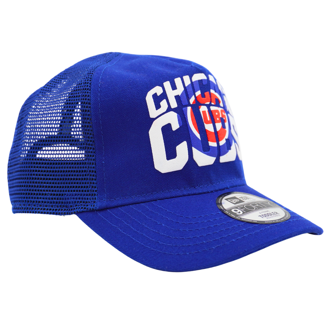 Chicago Cub Logo Chalk Trucker 9Forty Royal Toddler Cap by New Era Caps NEW ERA CAP COMPANY