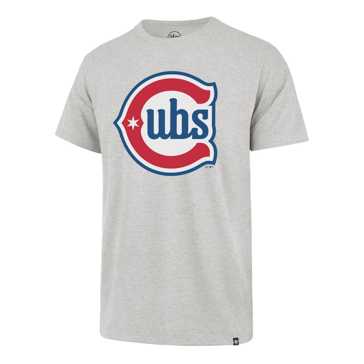 Chicago Cubs Blues Alternate Logo Franklin Grey Unisex T-Shirt by '47 Brand Short Sleeve Tees '47 BRAND