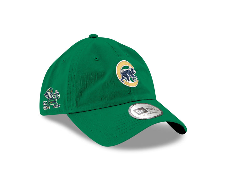 CHICAGO CUBS AND NOTRE DAME NEW ERA WALKING BEAR ADJUSTABLE CAP