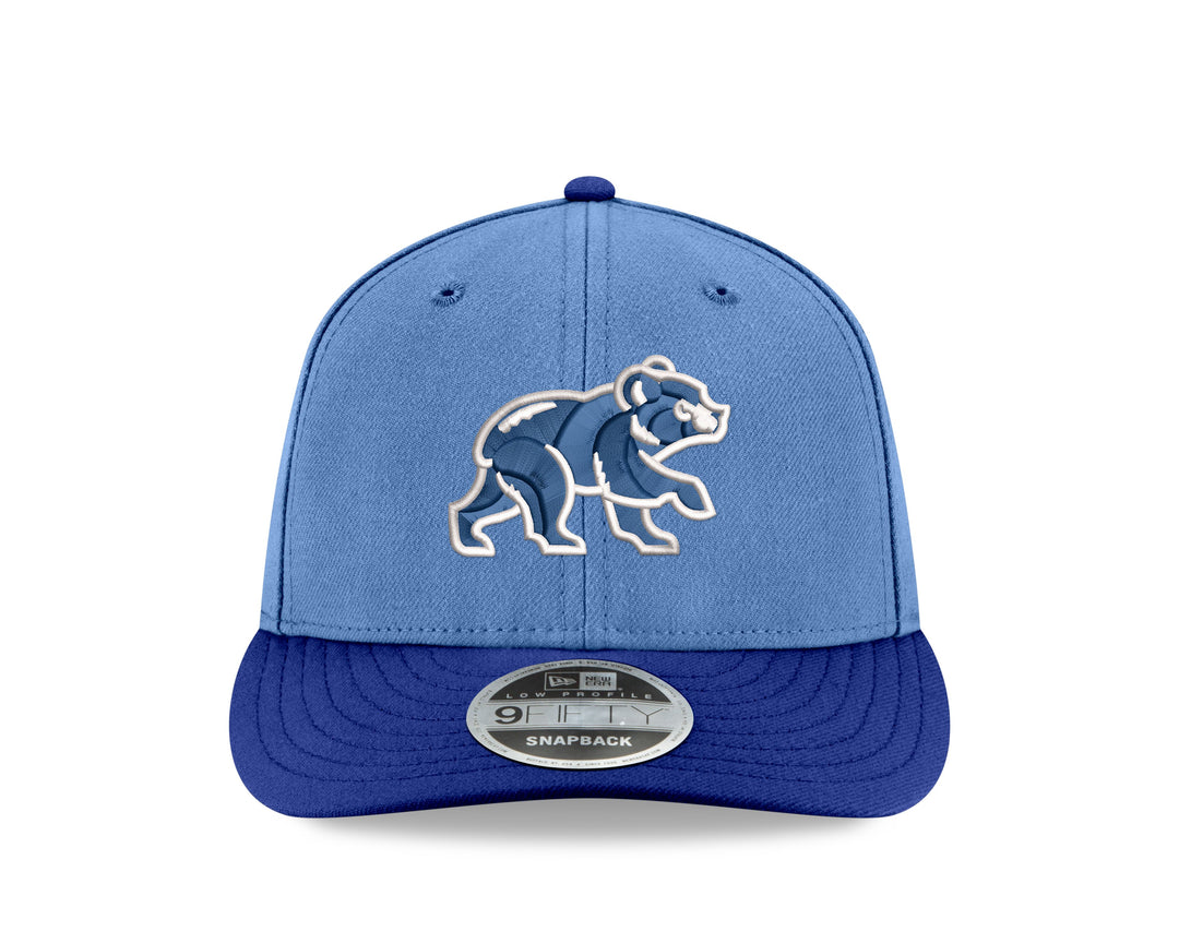 CHICAGO CUBS NEW ERA WALKING BEAR 9FIFTY TONAL BLUE SNAPBACK CAP