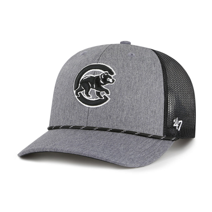 Chicago Cubs Walking Bear Carbon Rope Trucker Charcoal By &