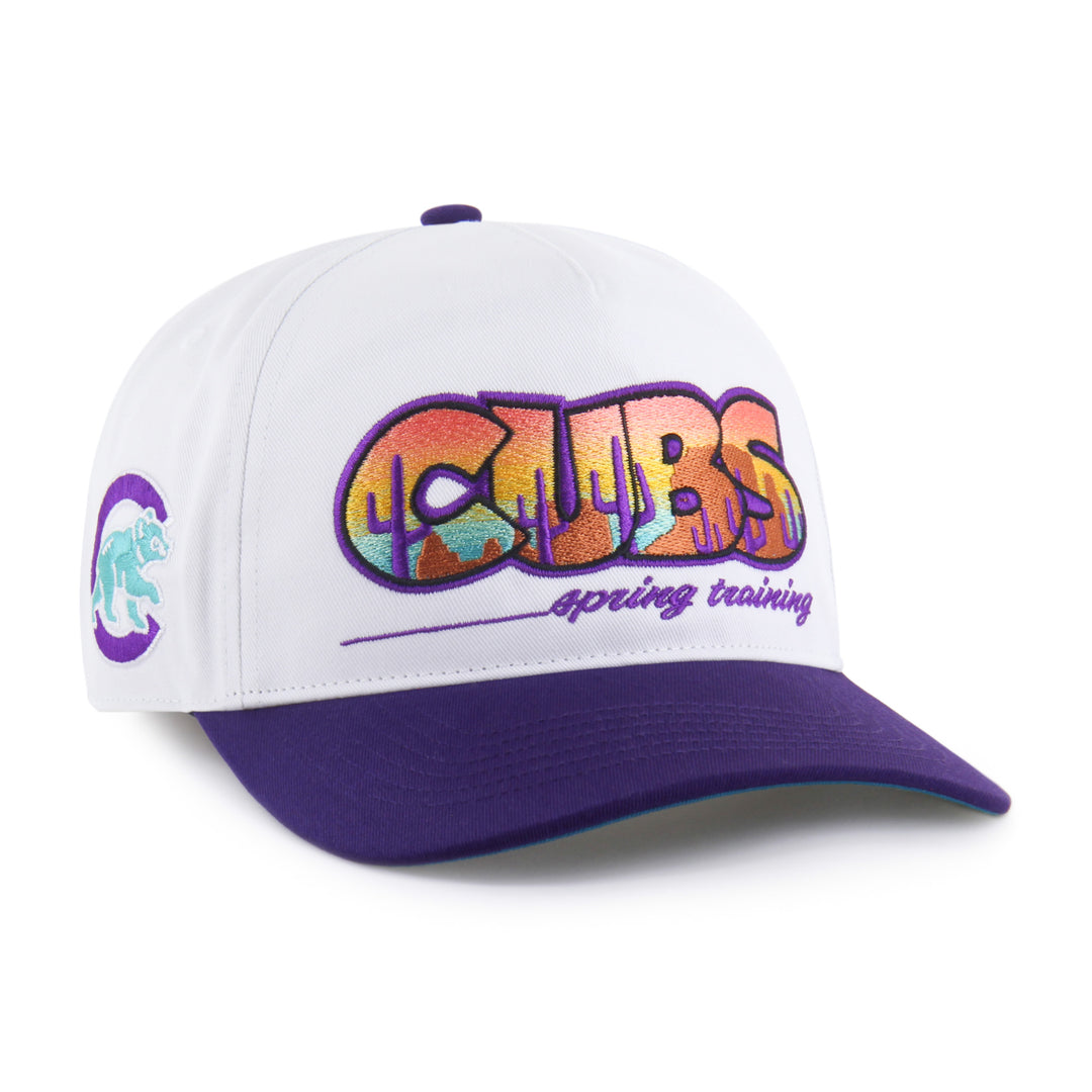 Chicago Cubs Spring Training Mirage Purple White Hitch Cap by '47 Brand - Ivy Shop