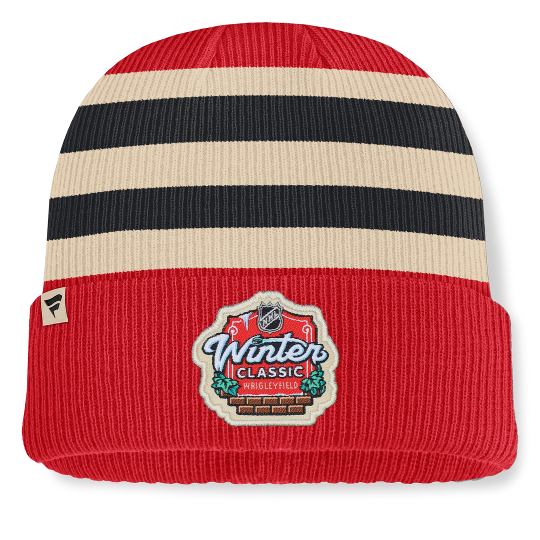 Chicago Blackhawks 2025 NHL Winter Classic Cuffed Knit Hat Knits FANATICS