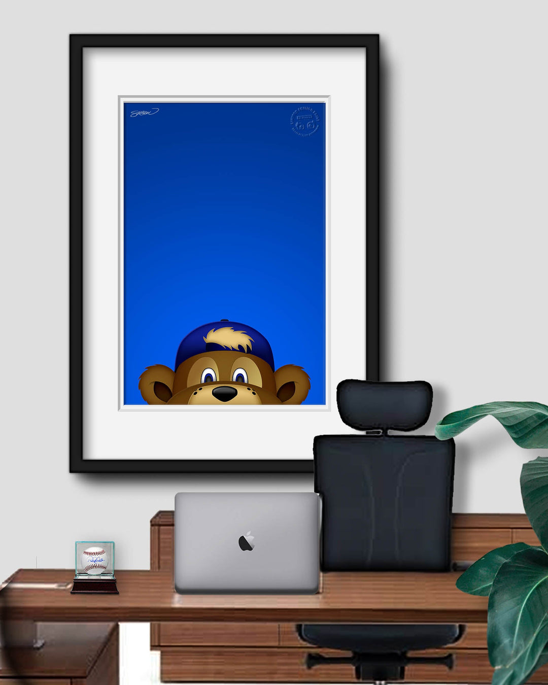 CHICAGO CUBS S. PRESTON CLARK THE CUB ART PRINT