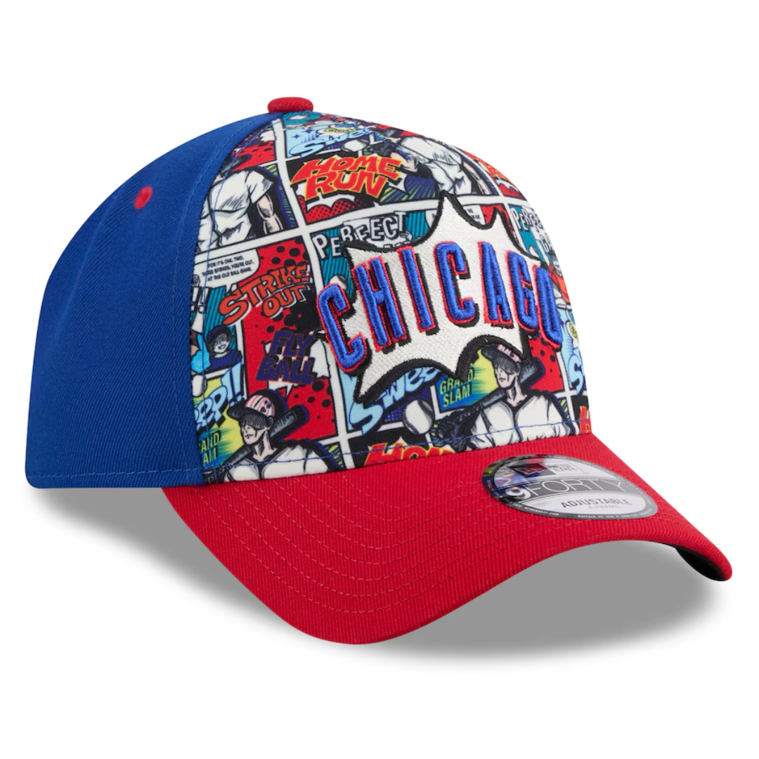 Chicago Cubs 2025 Player Comic Youth 9Forty Adjustable Cap by New Era Caps NEW ERA CAP COMPANY INC