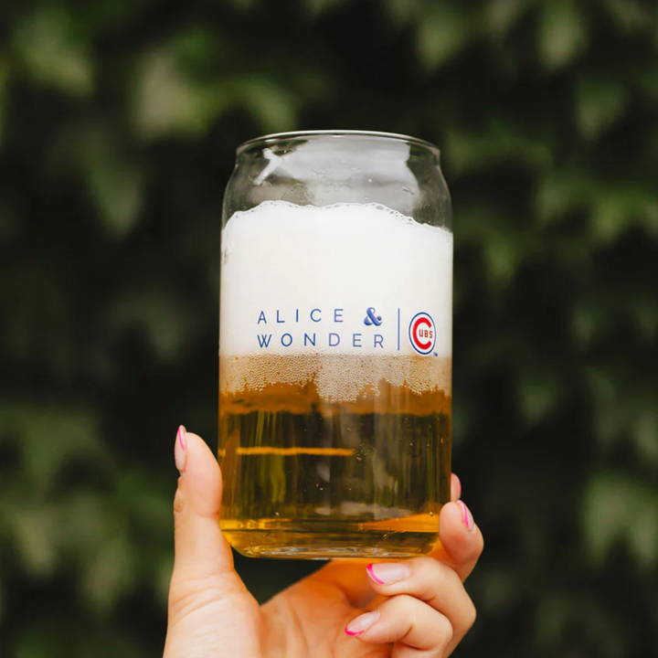 Chicago Cubs X Alice & Wonder Hey Chicago Glass Home & Office Alice & Wonder