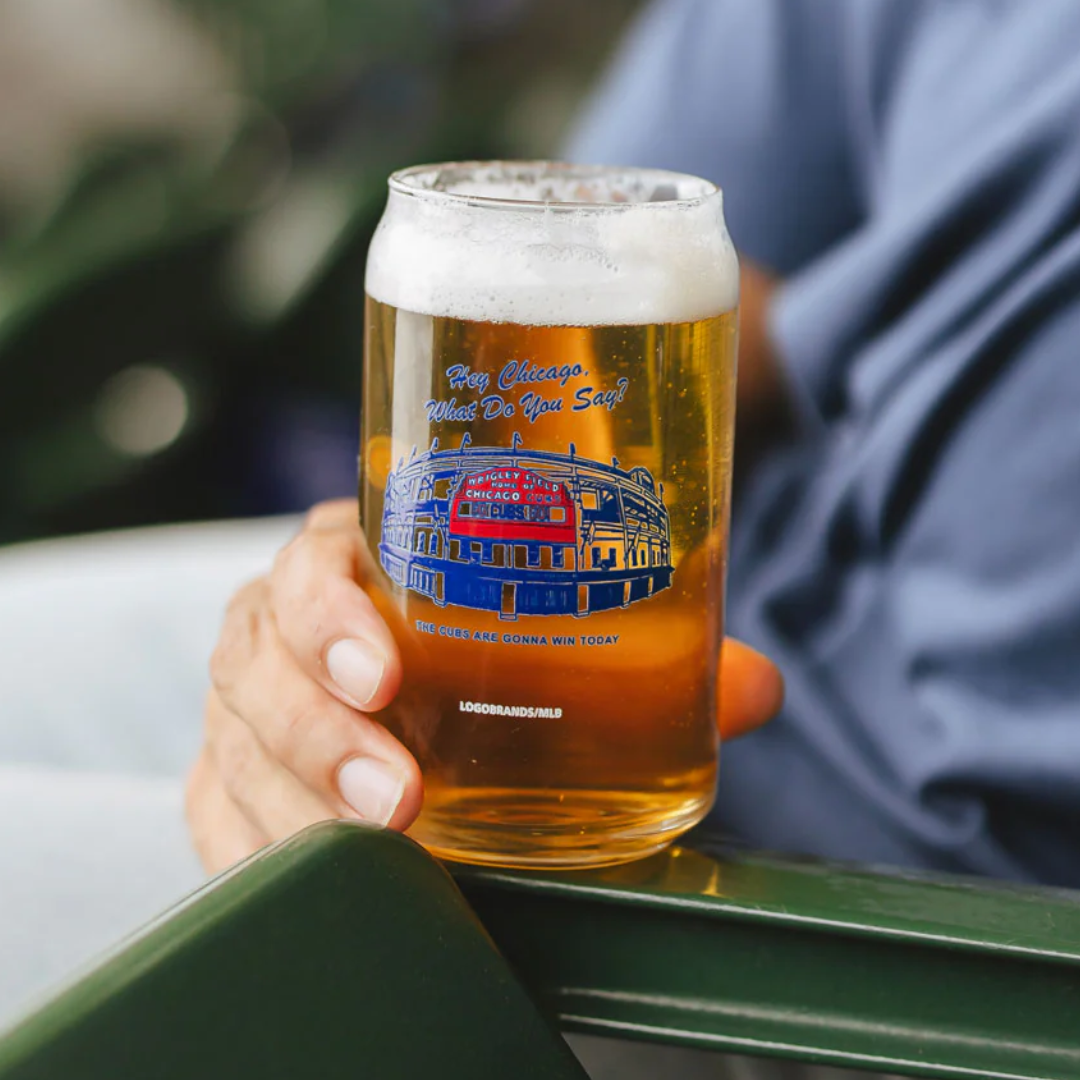 Chicago Cubs X Alice & Wonder Hey Chicago Glass Home & Office Alice & Wonder