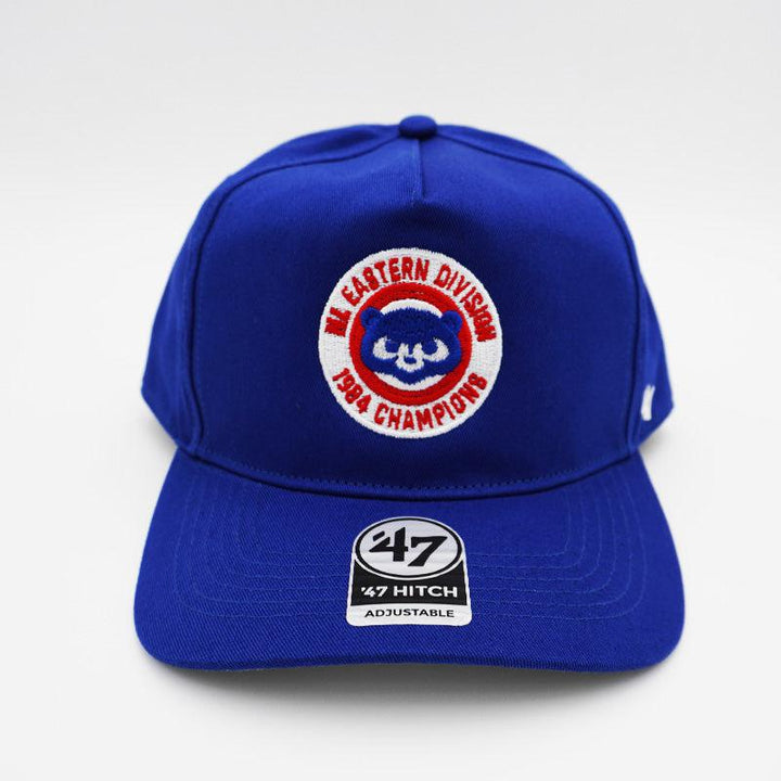 CHICAGO CUBS '47 1984 BEAR BLUE HITCH DIVISION CHAMPS ADJUSTABLE CAP Caps 47 BRAND