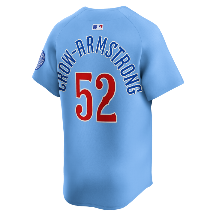 Chicago Cubs Pete Crow-Armstrong Blues Alternate Limited Baby Blue Jersey by Nike Jerseys NIKE