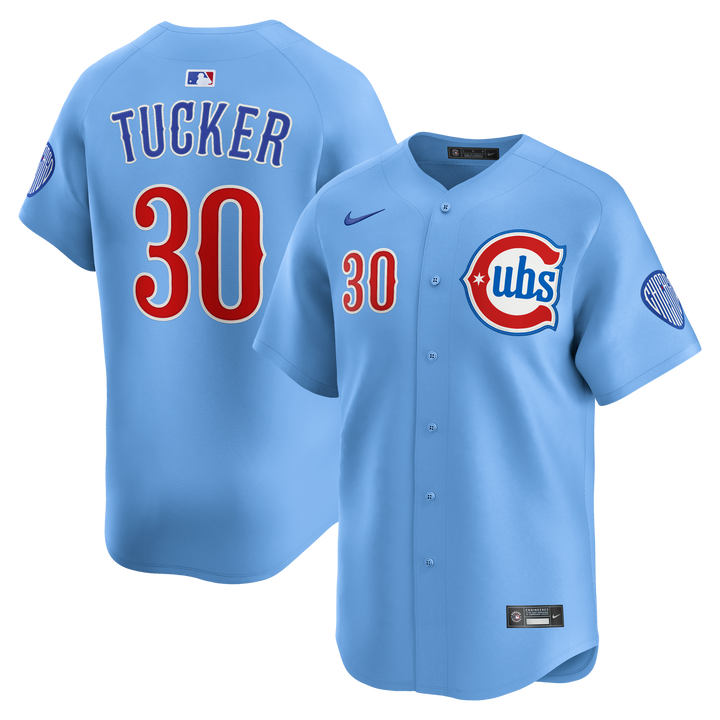 Chicago Cubs Kyle Tucker Blues Alternate Limited Baby Blue Jersey by Nike