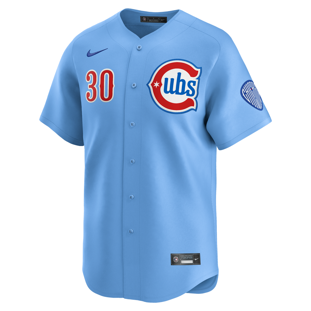 Chicago Cubs Kyle Tucker Blues Alternate Limited Baby Blue Jersey by Nike